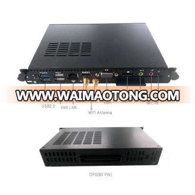 international standard OPS media player with i3 CPU intel HM65 chip Touch All In One computer