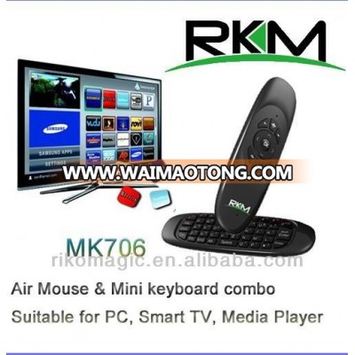 Rikomagic Air Mouse & Keyboard MK706,built-in advanced lithium-ion battery